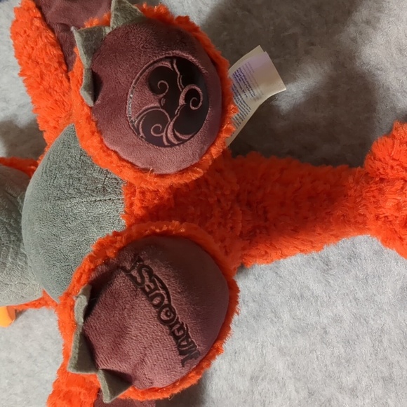 BUILD-A-BEAR MagiQuest Orange 16" Plush Charlock DRAGON Great Wolf Lodge Glows - Picture 3 of 7